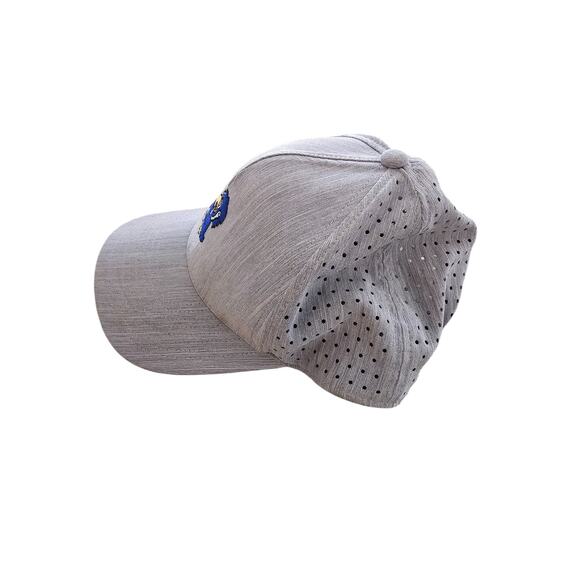 Kansas Jayhawks Snapback Vented Baseball Hat by Swannies Golf Gray - Picture 2 of 5